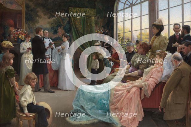 The Baptism, 1892. Creator: Julius LeBlanc Stewart.