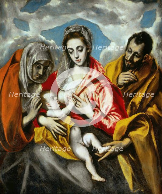 The Holy Family, 1595. Creator: El Greco, Dominico (1541-1614).