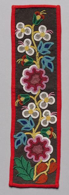 Beaded Panel, late 1800s. Creator: Unknown.