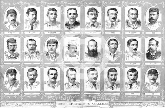 ''Some 24 Representative Cricketers', 1890. Creator: Unknown.