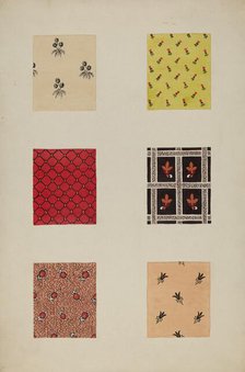Quilt Patches, c. 1938. Creator: Katherine Hastings.