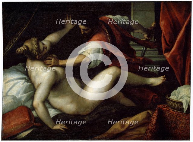 'Tarquinius and Lucretia', 16th or early 17th century. Artist: Jacopo Palma