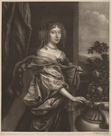 Portrait of a Lady beside a Rose Bush, c. 1655. Creator: Wallerant Vaillant.