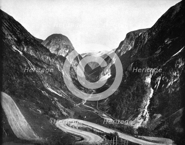 Naerodal Pass, Norway, 1893.Artist: John L Stoddard