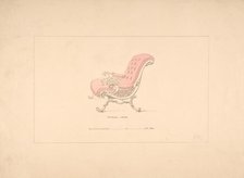 Design for Spanish Chair, 1835-1900. Creator: Robert William Hume.