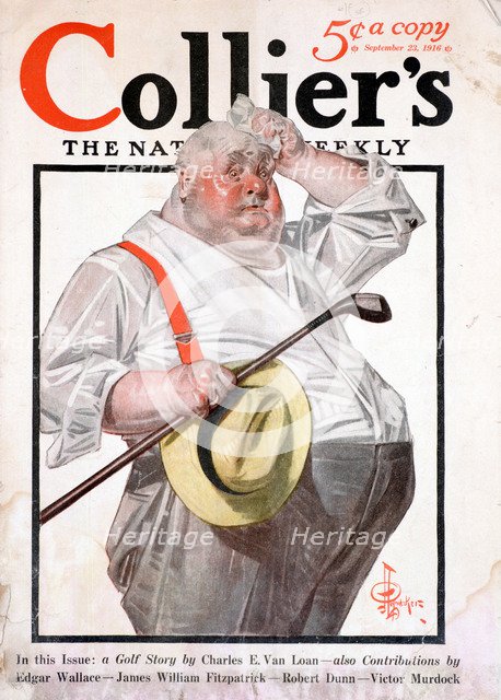Cover of Collier's weekly magazine, September 23, 1916. Artist: Unknown