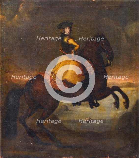 Portrait of the King Charles XII of Sweden (1682-1718).