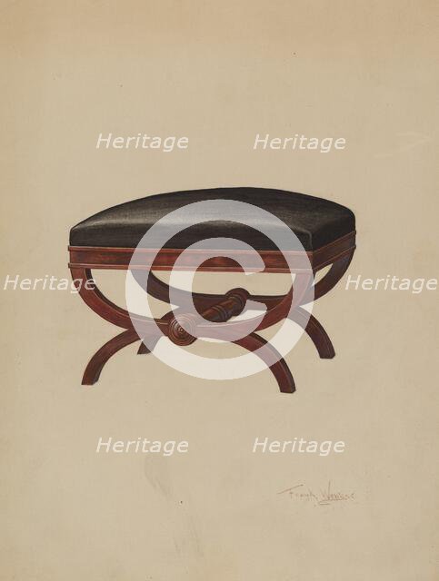 Stool, c. 1937. Creator: Frank Wenger.