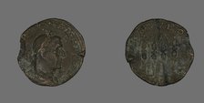 Coin Portraying Philip the Arab, 244-249. Creator: Unknown.