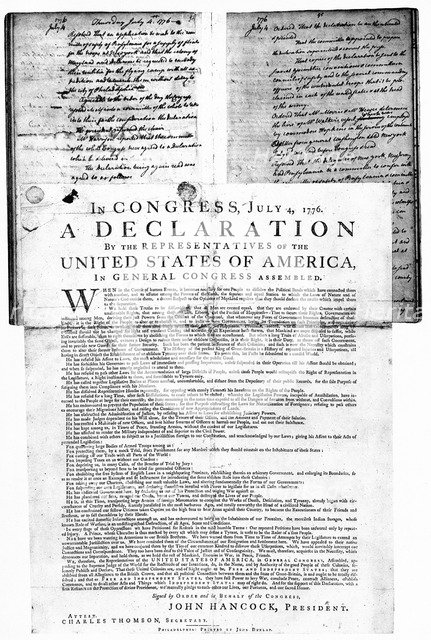 American Declaration of Independence, 4 July 1776. Artist: Unknown