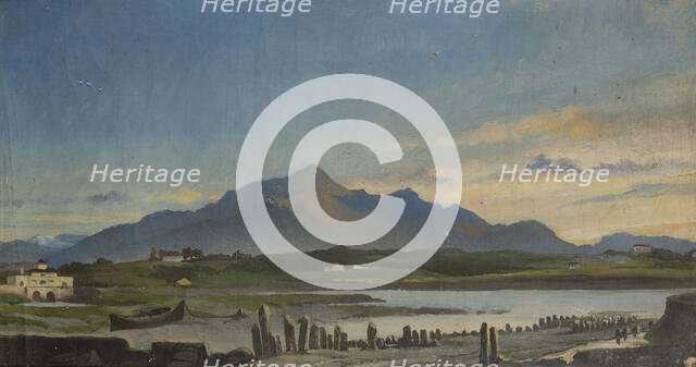 Oriental Landscape, 1876, [miedzy 1864-1876]. Creator: Stanislaus von Chlebowski.