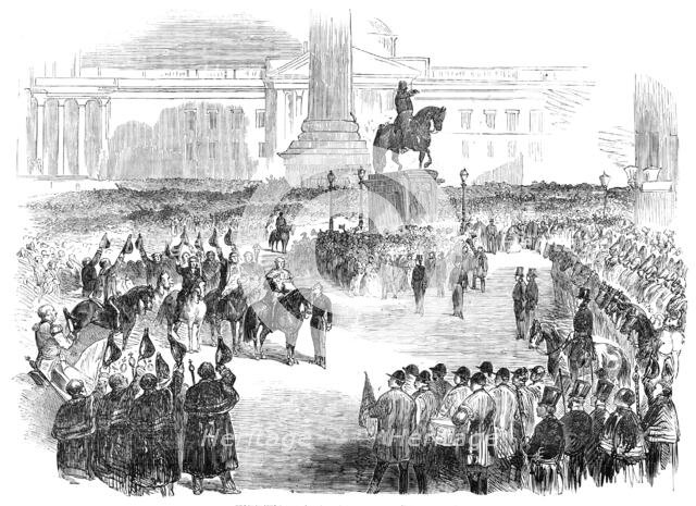 Proclamation of Peace at Trafalgar-Square, 1856.  Creator: Unknown.
