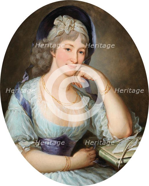 Portrait of Countess Maria Ernestine Gräfin Esterházy-Starhemberg (1754-1813), Early 1770s. Creator: Krafft (1764-1825).
