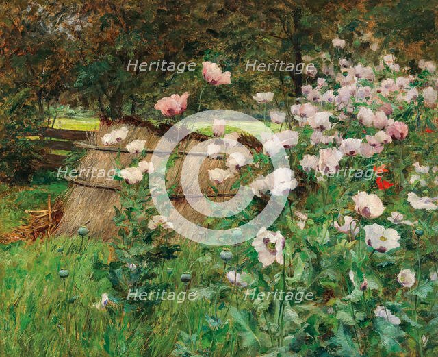 In the farm garden, c1898. Creator: Wisinger-Florian, Olga (1844-1926).