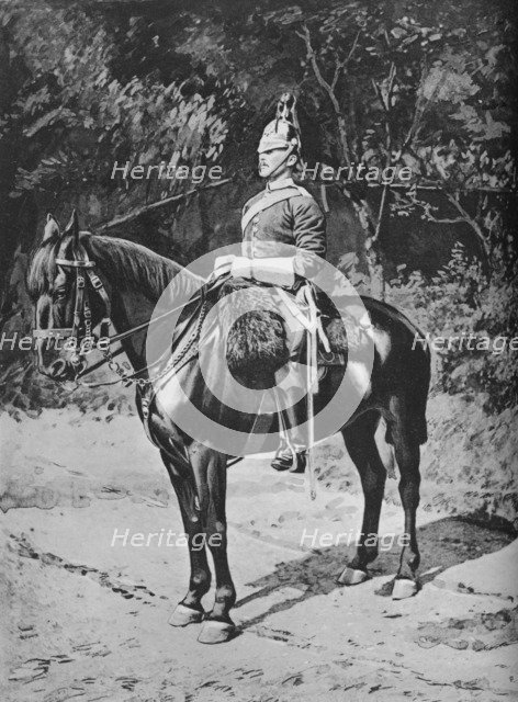 'Troop Sergeant-Major, 3rd, (The Prince of Wales') Dragoon Guards', c1880. Artist: Gregory & Co.