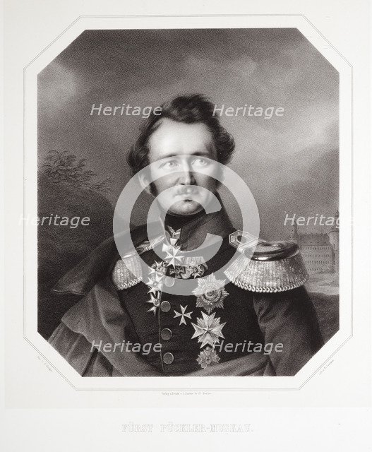 Portrait of Prince Hermann von Pückler-Muskau (1785-1871).