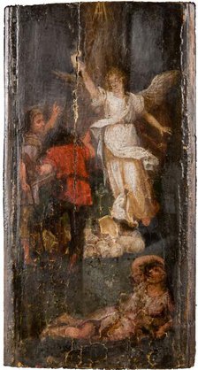 The Angel Appearing To The Shepherds, 1500-1600. Creator: Unknown.