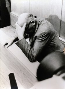 War crimes trial of Kurt Lischka, Cologne, West Germany, 1980. Artist: Unknown