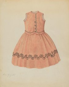 Child's Dress, c. 1937. Creator: Sara Garfinkel.