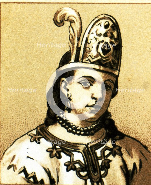 Doña Marina (Malinche or Malintzin) (1500-1531), lover and collaborator of Hernan Cortes, 19th ce…