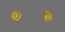 Solidus (Coin) of Constantine IV Pogonatus, 670-680. Creator: Unknown.