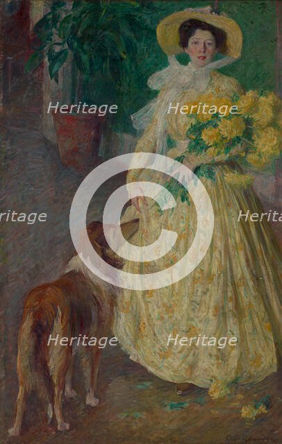 Helene and Bos, about 1900. Creator: Carl Newman.