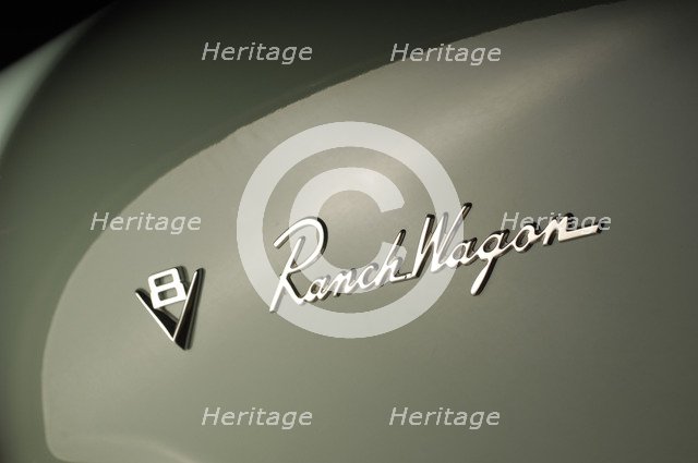 Ford Ranch wagon with kom pack trailer 1952. Artist: Simon Clay.