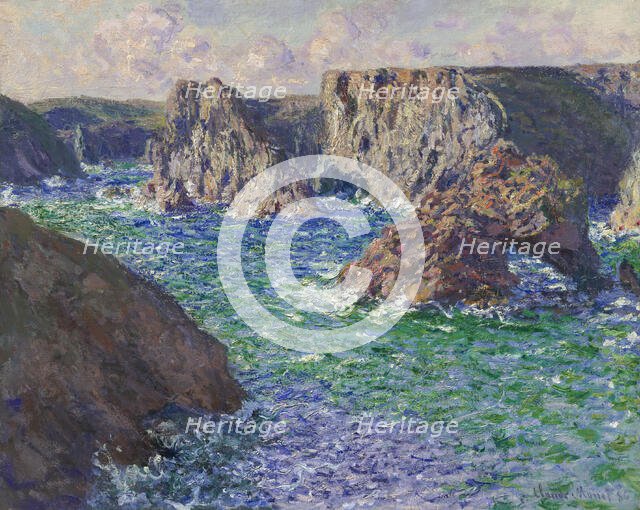 La Roche Guibel, Port-Domois, 1886. Creator: Monet, Claude (1840-1926).