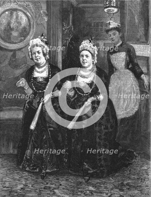 ''That Unfortunate Marriage, by Francis Eleanor Trollope, They were both snub nosed little women', 1 Creator: Sydney Prior Hall.