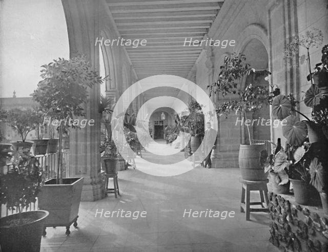 'Gallery of the School of LA Paz (Vizeainas), City of Mexico', c1897. Creator: Unknown.