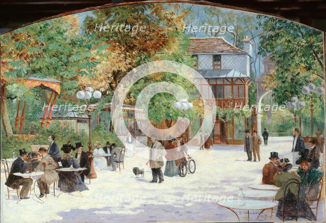 Au Chalet du Château de Madrid, au Bois de Boulogne, c1895. Creator: Louis Abel-Truchet.