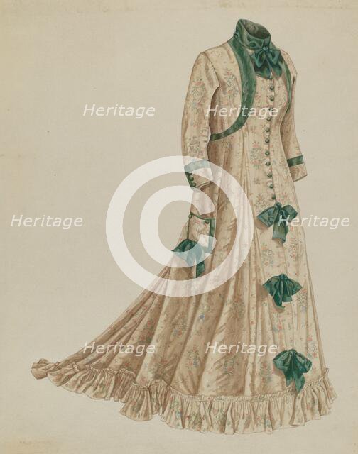 Morning Dress, 1935/1942. Creator: Mary E Humes.