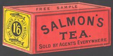 Salmons Tea, 1890s. Artist: Unknown