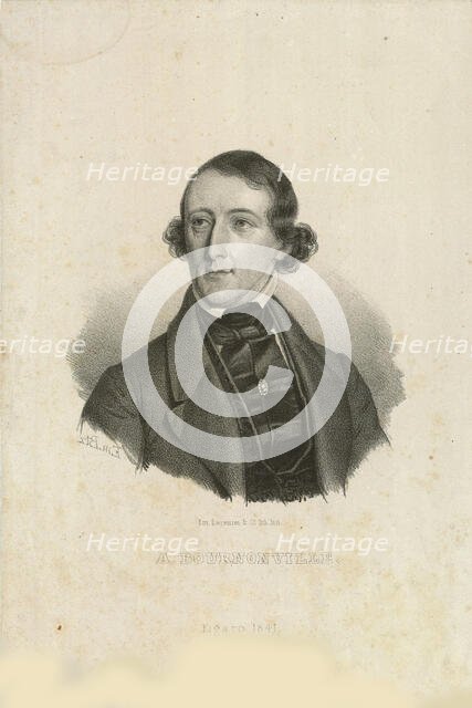 Portrait of August Bournonville (1805-1879), 1842. Creator: Baerentzen, Emilius Ditlev (1799-1868).