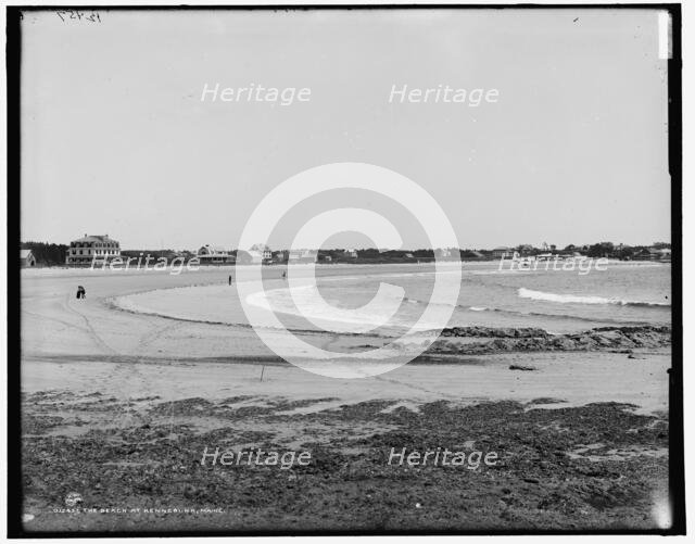 The Beach at Kennebunk, Maine, between 1890 and 1901. Creator: Unknown.
