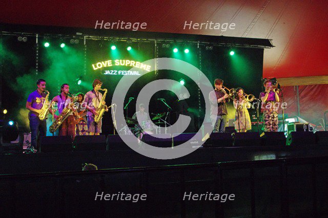 Mak Murtic, Love Supreme Jazz Festival, Glynde Place, East Sussex, 2015. Artist: Brian O'Connor.