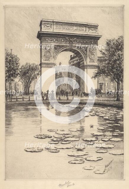 Washington Arch, 1909. Creator: Charles Frederick William Mielatz.