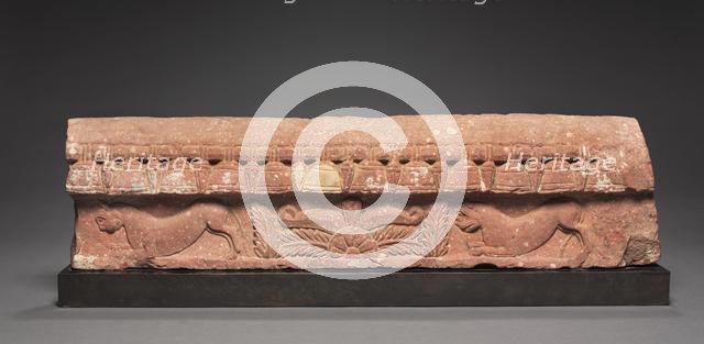 Section of a Coping Rail, 1st century. Creator: Unknown.