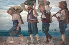 The stone bearers of Ragusa, 1898. Creator: Karl Mediz.