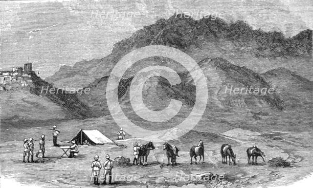 ''Notes in the Black Mountains and Sikkim Campaign's, Northern India; The Black Mountain from the Og Creator: Unknown.