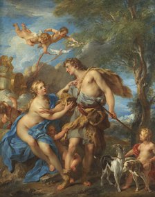 Venus and Adonis, 1729. Creator: Francois Lemoyne.