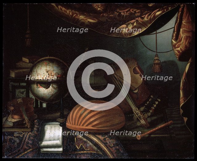 'Still life with Musical Instruments', 1715.  Artist: Bonaventura Bettera