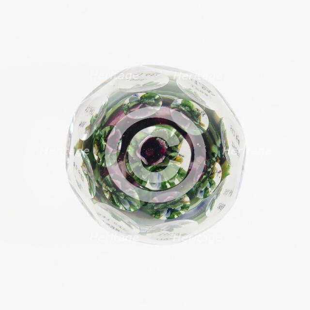 Paperweight, France, c. 1845-60. Creator: Saint-Louis Glassworks.