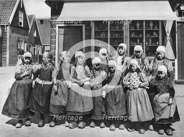 Children in national costume, Marken, Netherlands, c1934. Artist: Unknown