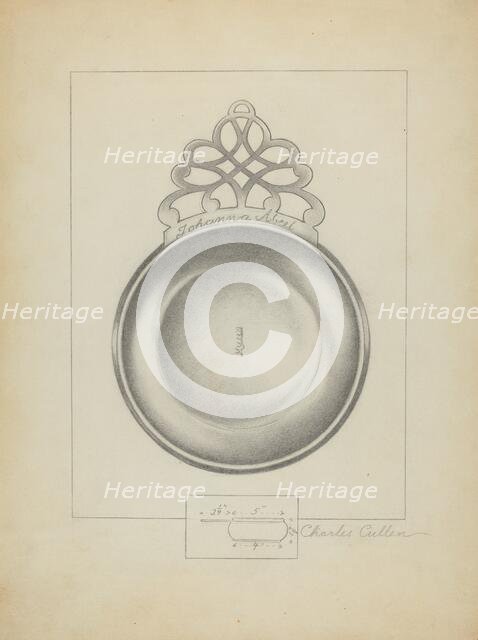 Silver Porringer, 1936. Creator: Charles Cullen.