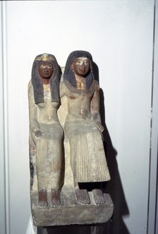Neje and his mother, New Kingdom. 19th Dynasty, 1300BC-1200BC. Artist: Unknown.