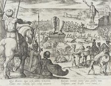 The Colossus of Rhodes, published 1610. Creator: Antonio Tempesta.