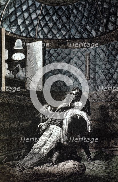 Illustration from De la Terre a la Lune by Jules Verne, 1865. Artist: Unknown