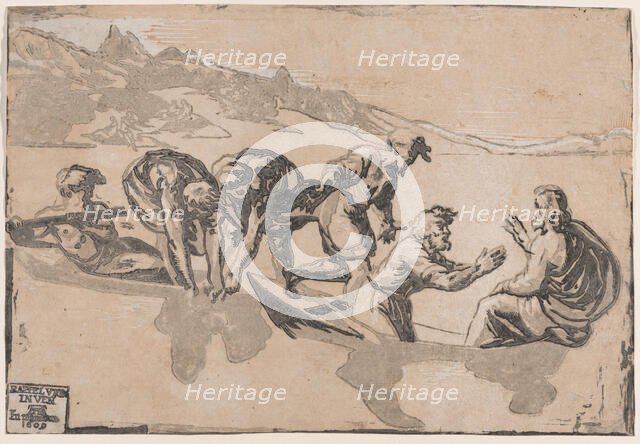 The Miracle of the Fishes, after Raphael, 1511-1520 (republished 1609). Creator: Niccolo Vicentino.