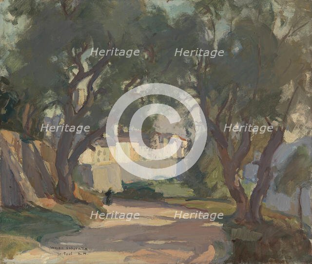 Road from the South of France, 1925. Creator: Vilho Sjöström.